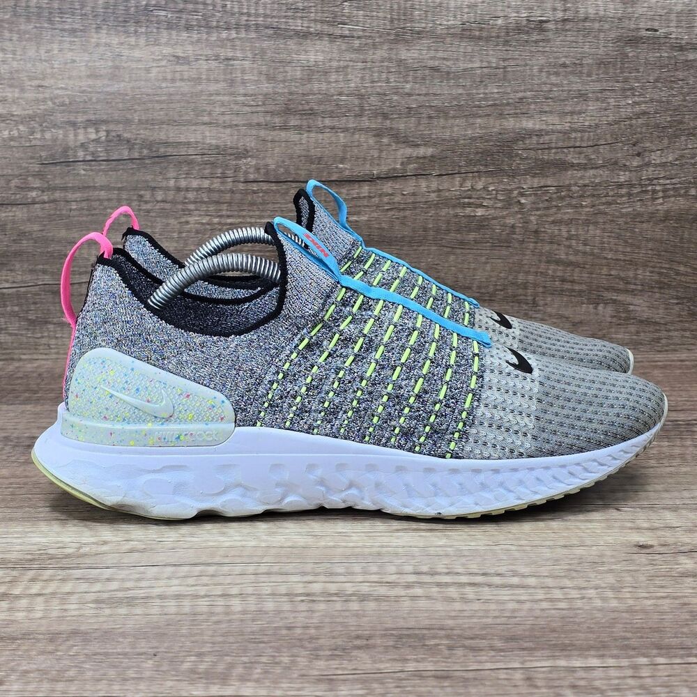 Nike React Phantom Run Flyknit 2 Men's Size 11 Gray Running Shoes (CZ7865-100)